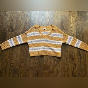 American eagle cropped stripped sweater. Size medium
